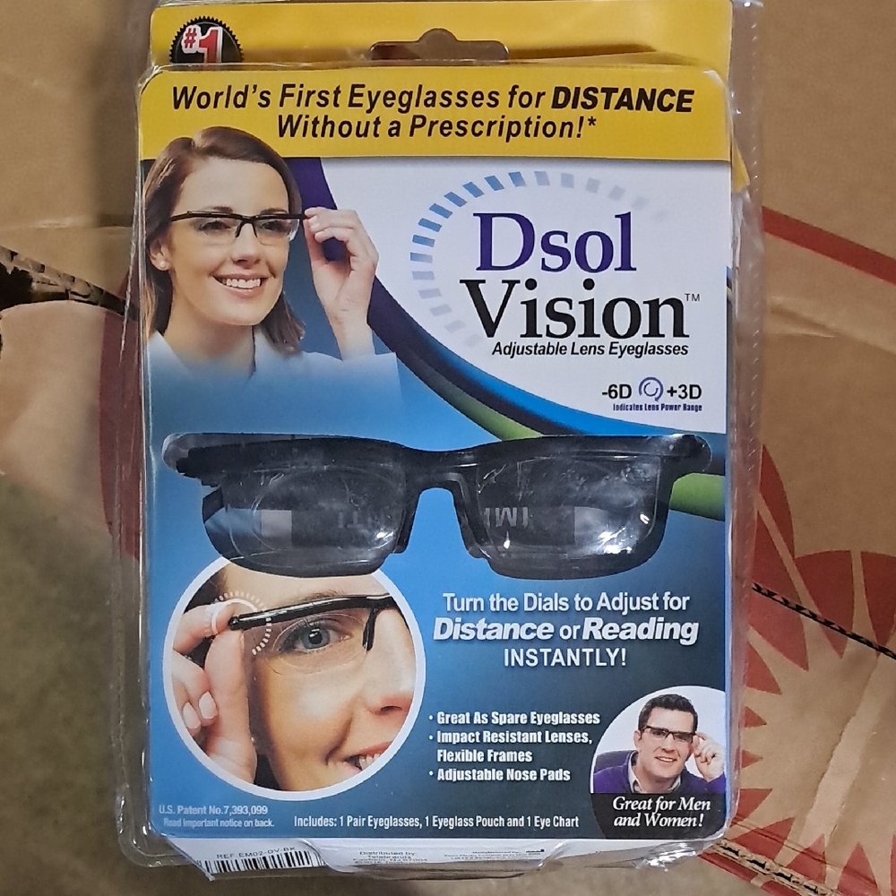 Adjustable Lens Eyeglasses - Black